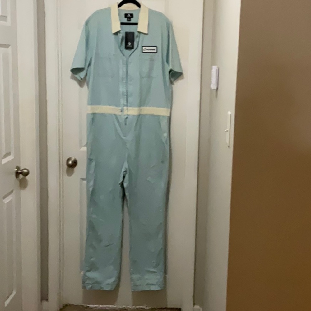 Converse Golf le FLEUR* Light Blue Coverall with Cream Accents